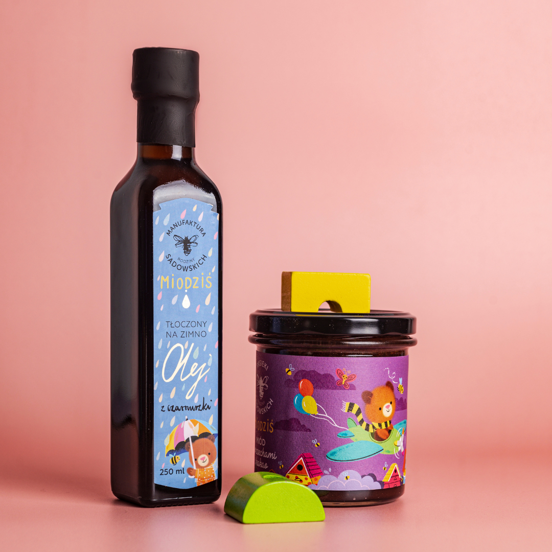 Zestaw Czarnuszka ze smakiem! Olej z czarnuszki + Miód Miodziś -10%