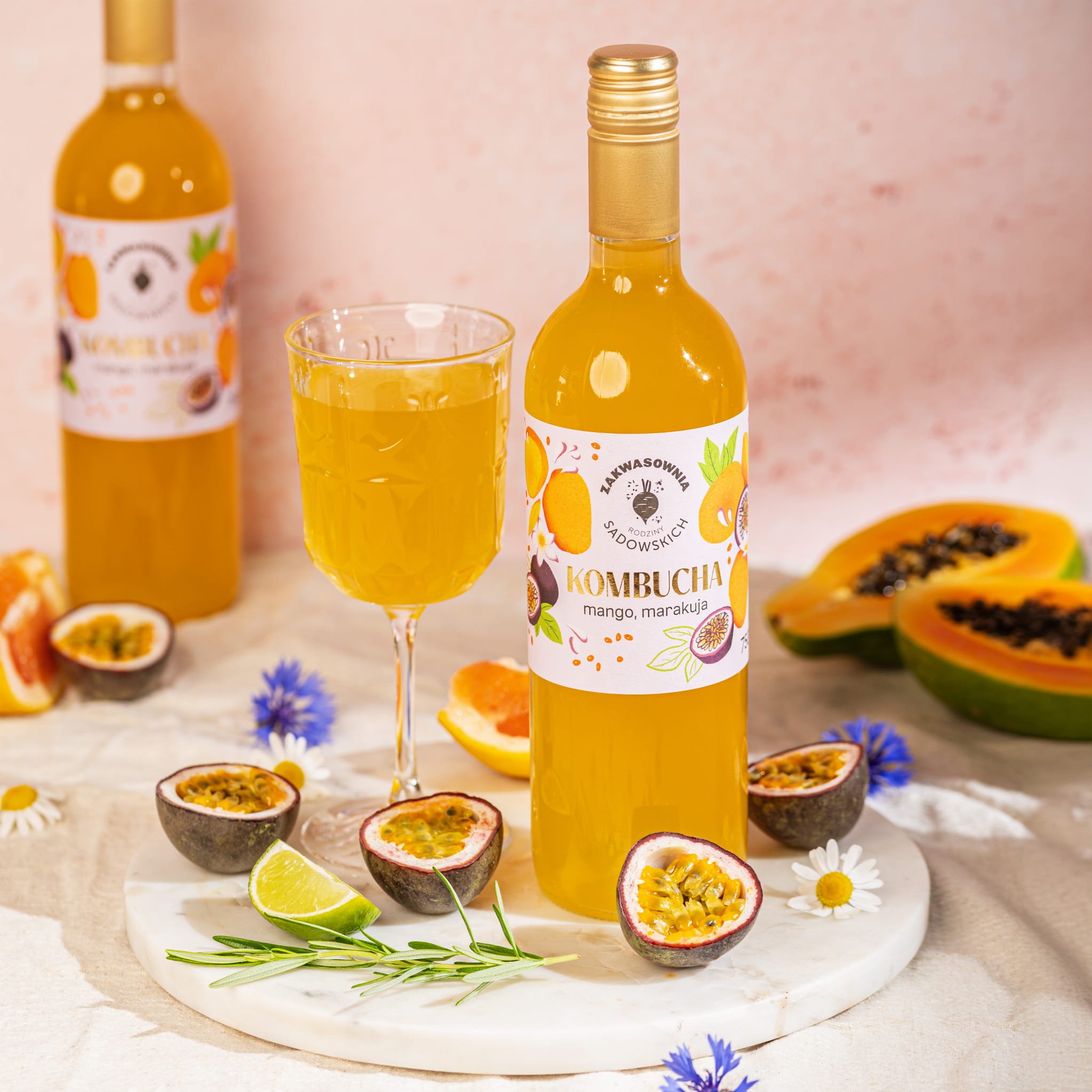 Kombucha mango i  marakuja